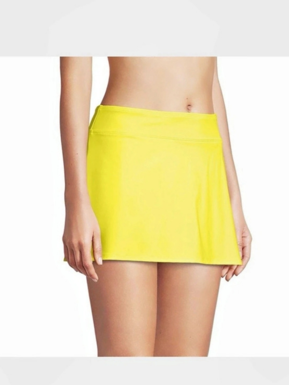 NEW, Lands' End Women's Yellow Swim Skirt & Attached Bottoms, Size 14